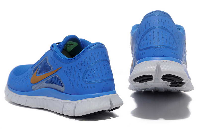 Nike Free run Womens Shoes 5.0 breathable Blue Brown (4)